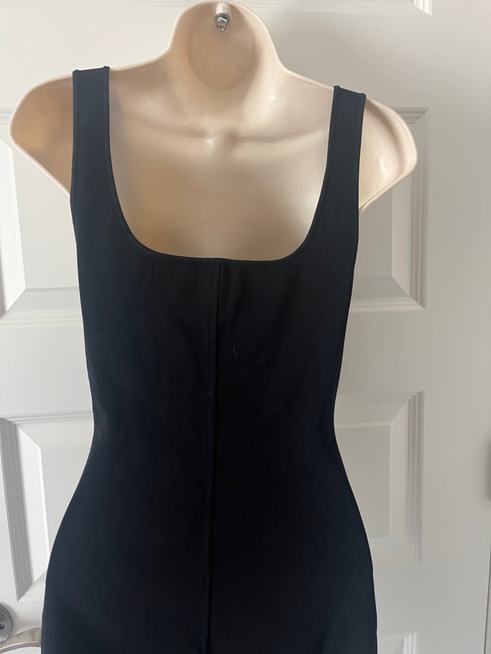 Zara Black Mini Dress with Square Neck - Picture 8 of 11